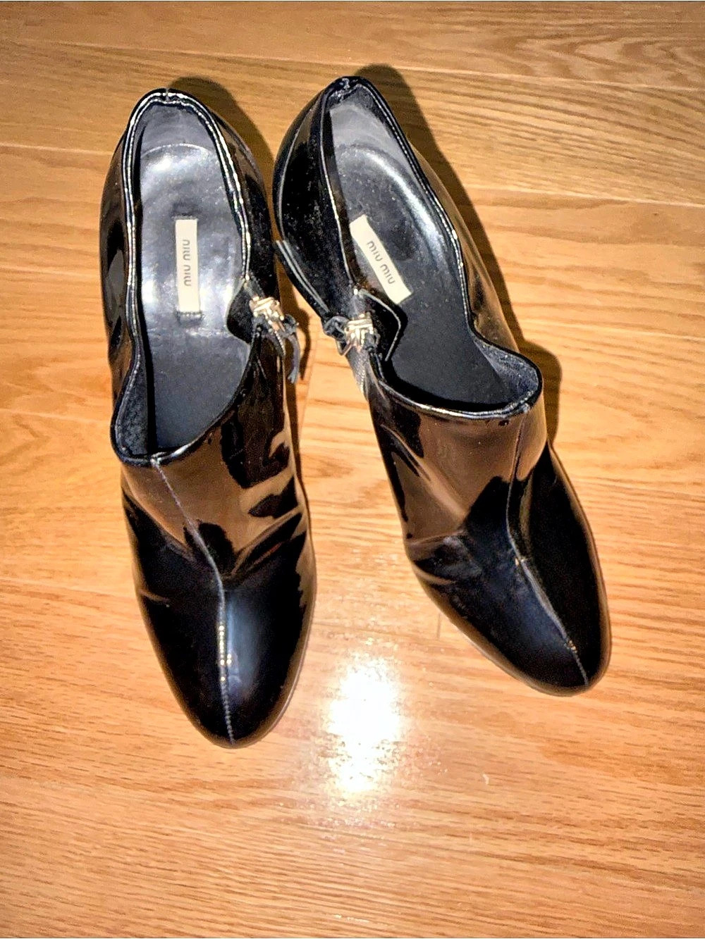 Miu Miu Black Patent High Heels